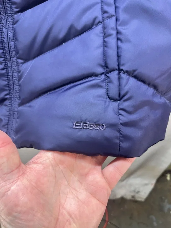 Eddie Bauer EB550 Down Puffer Vest Womens PM dark Purple Goose 3112 - Picture 3 of 11